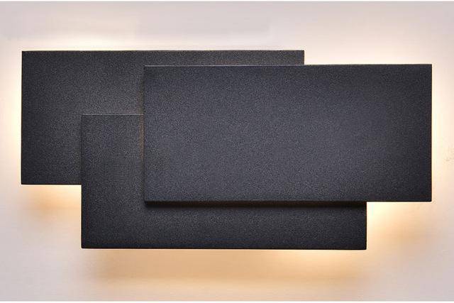 Applique murale LED rectangles en aluminium Painted - vue 9 sur 9