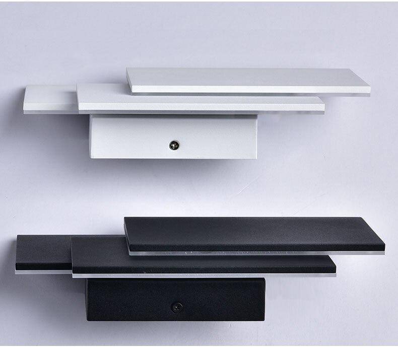 Applique murale LED rectangles en aluminium Painted - vue 6 sur 9