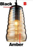 Suspension design arrondie en verre Screw