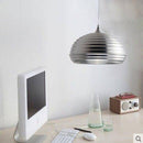 Suspension design chromée en aluminium à LED