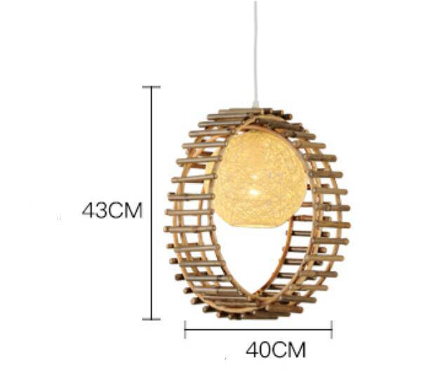 Suspension boule rail en bambou Nordic - vue 4 sur 5