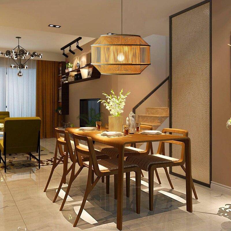 Suspension design cage en bambou Zen - vue 4 sur 4