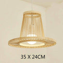 Suspension cage en bambou Geometric B
