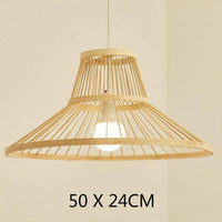Suspension cage en bambou Geometric A