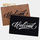 Paillasson rectangle welcome en fibre de polyester