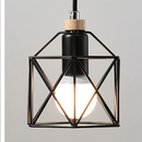 Suspension à LED avec cage en métal Modern
