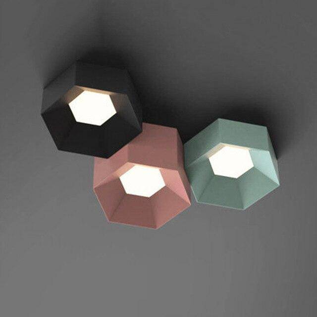 Plafonnier design à LED géométrique de couleur Art - vue 9 sur 11