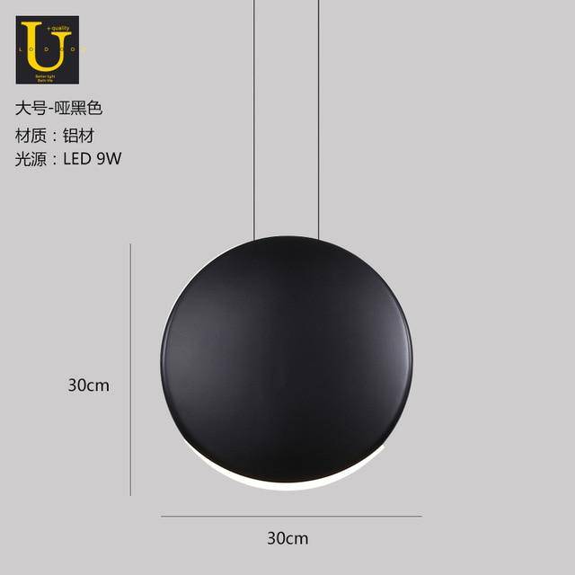 Suspension design ronde en aluminium LED - vue 12 sur 20