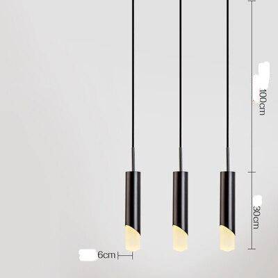 LED-Design-Pendelleuchte mit Zylinder aus Metall im Luxury-Stil - vue 6 sur 10