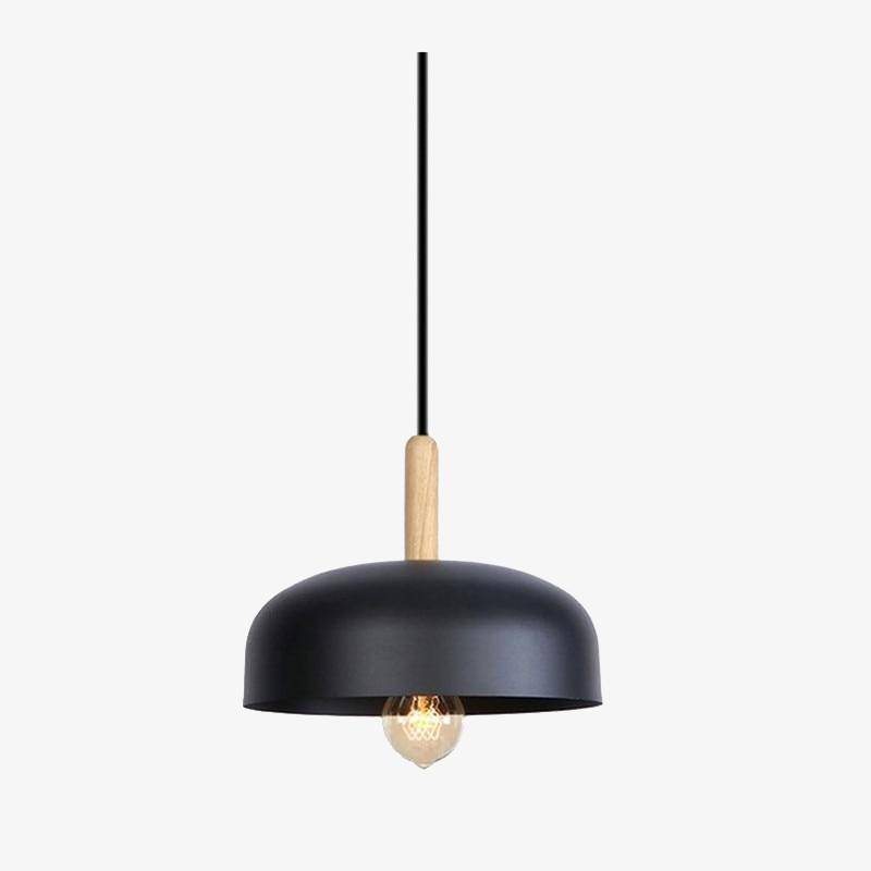 Suspension design LED en métal avec abat-jour arrondi Loft