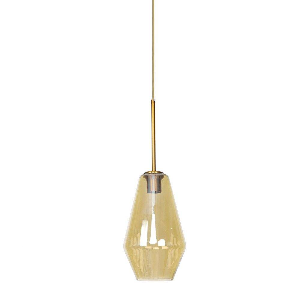 Suspension design LED avec abat-jour en verre style Edison - vue 4 sur 4