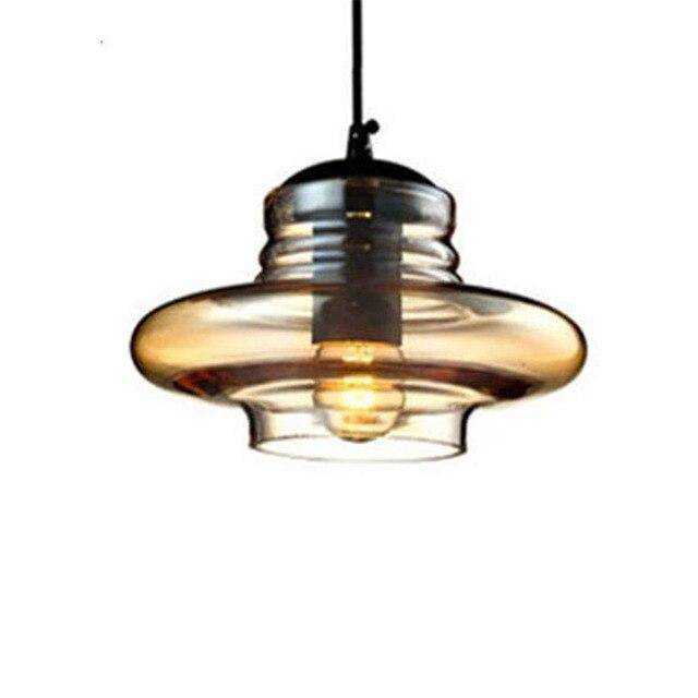 Suspension design LED avec abat-jour arrondi en verre Sola - vue 8 sur 9