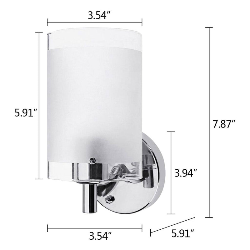 Applique murale argenté LED avec abat-jour en métal Tool