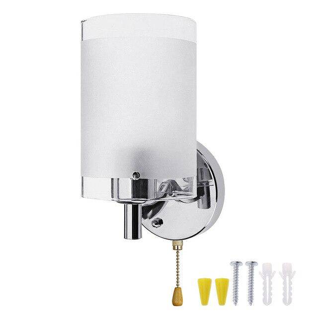 Applique murale argenté LED avec abat-jour en métal Tool