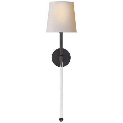 Applique murale LED barre et abat-jour en tissu Traditional - vue 7 sur 6