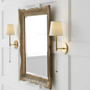 Applique murale LED barre et abat-jour en tissu Traditional