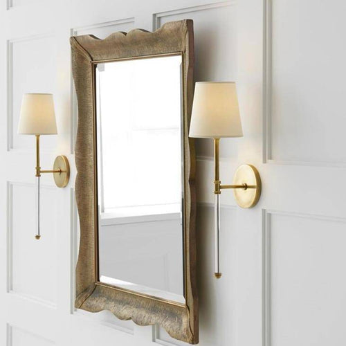 Applique murale LED barre et abat-jour en tissu Traditional - vue 3 sur 6