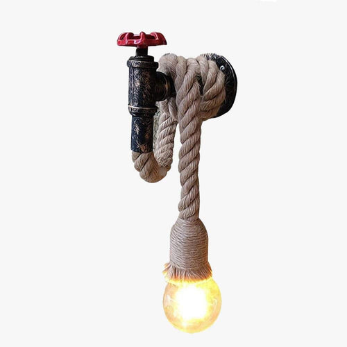Applique murale industrielle LED avec cordage Wall