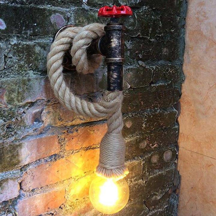 Applique murale industrielle LED avec cordage Wall - vue 6 sur 6
