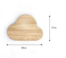Applique murale en bois en forme de nuage Cloud