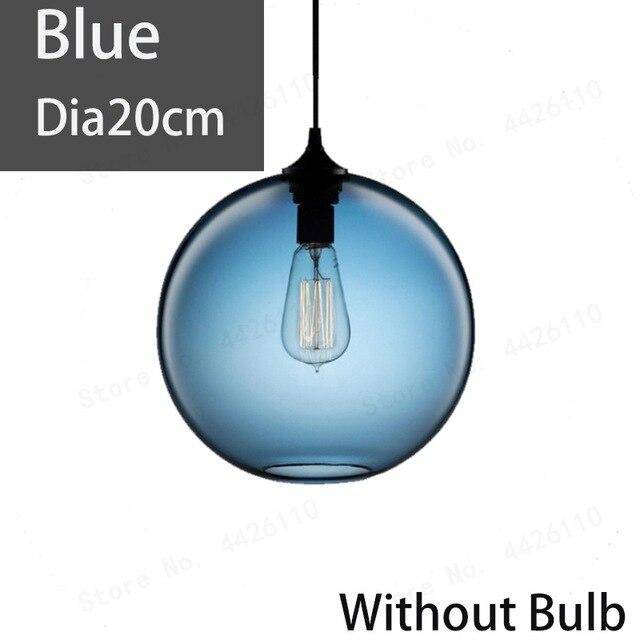Suspension boule en verre coloré ou fumé Blubble - vue 5 sur 5