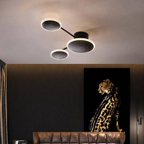 Plafonnier design avec plusieurs ronds LED Creative