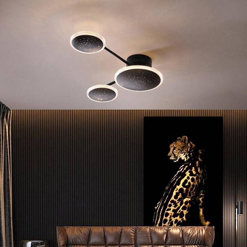 Plafonnier design avec plusieurs ronds LED Creative - vue 4 sur 10