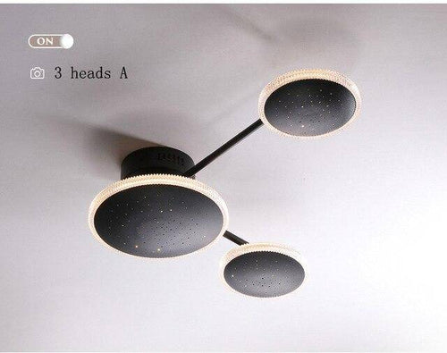 Plafonnier design avec plusieurs ronds LED Creative