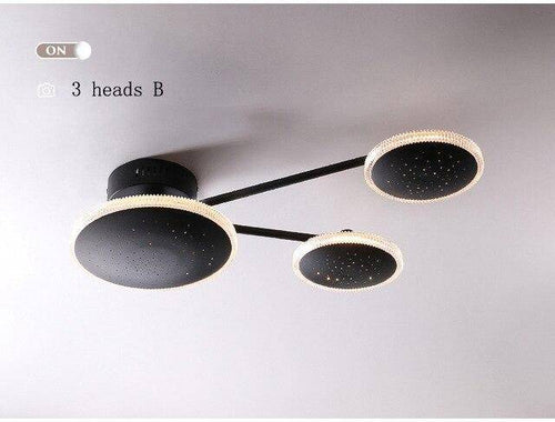 Plafonnier design avec plusieurs ronds LED Creative