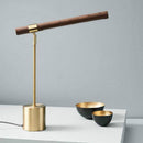 Lampe de bureau ou de chevet design dorée à LED Protection