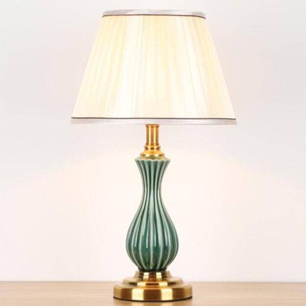 Lampe à poser en céramique LED avec abat-jour de plusieurs formes style Japonais - vue 3 sur 6