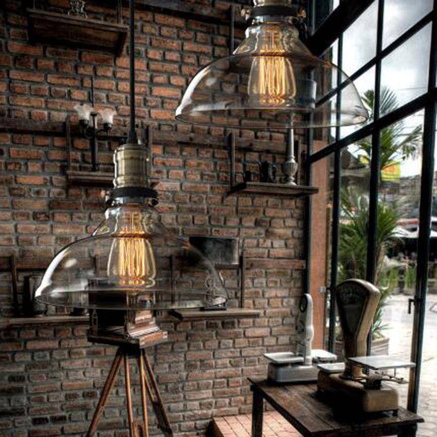 Suspension design en verre vintage retro Countryside - vue 4 sur 7
