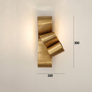 Applique murale design LED doré en forme de noeud Bowie