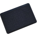 Paillasson rectangle noir aux bordures arrondies