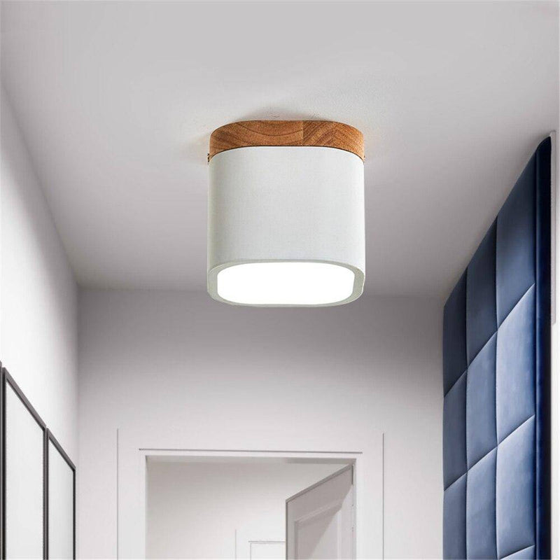 Plafonnier moderne à LED avec cubes colorés en métal Loft
