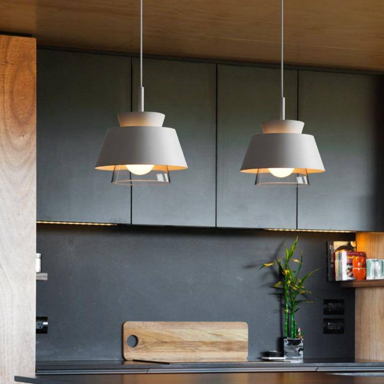 Suspension design retro en métal et verre Pinecone - vue 7 sur 10