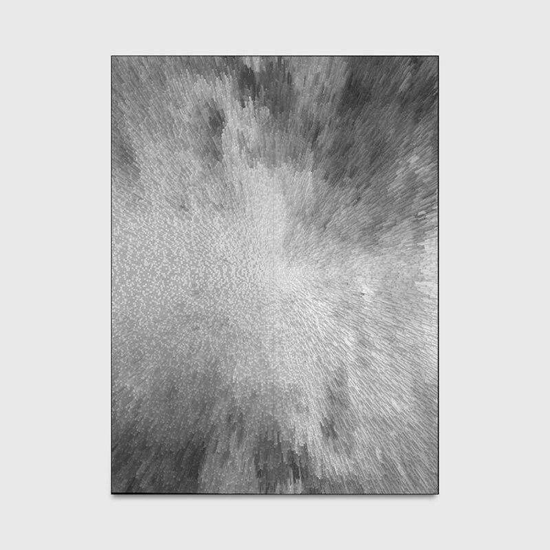 Tapis rectangle tons de gris moderne Powder - vue 3 sur 3