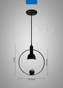 Suspension industrielle avec oiseau perché Bird
