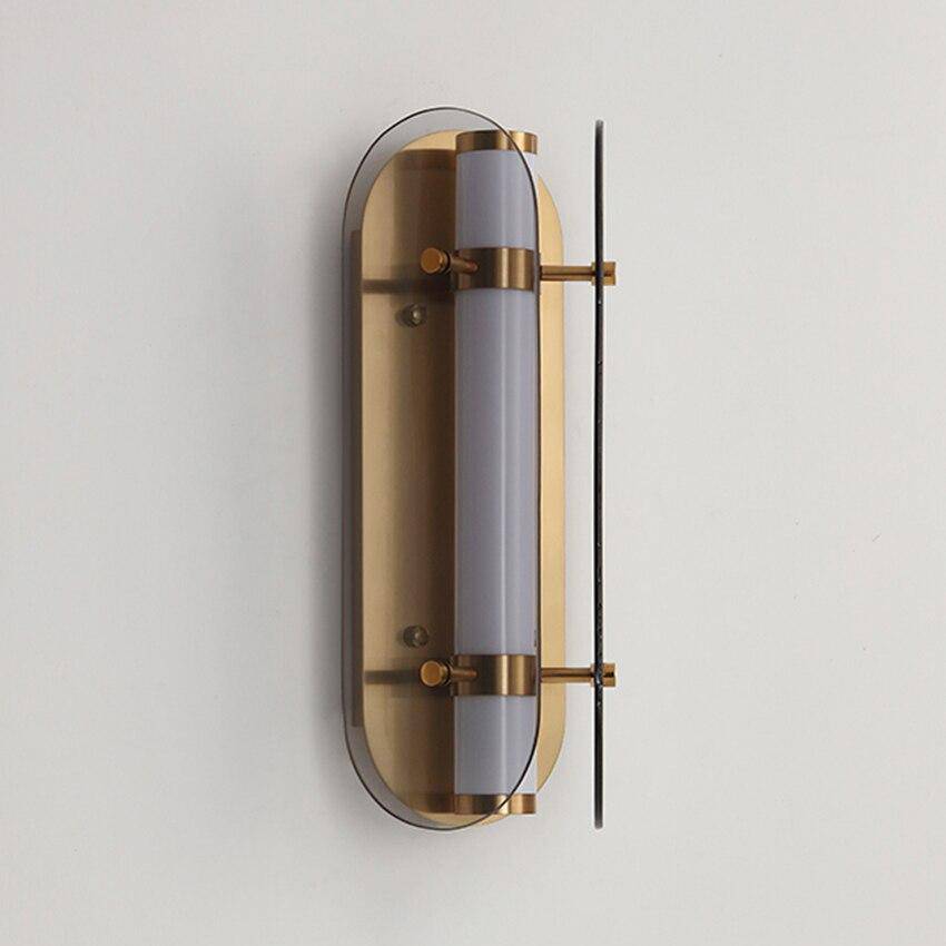 Applique murale industrielle LED avec tube en métal et verre Sconce - vue 4 sur 5