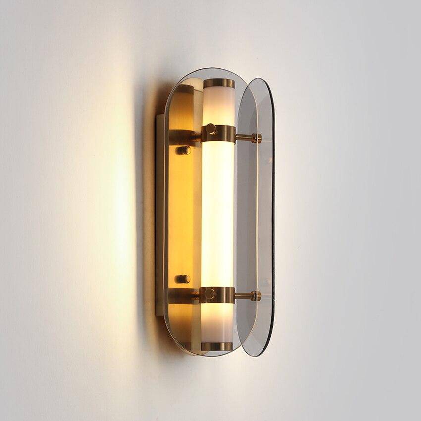 Applique murale industrielle LED avec tube en métal et verre Sconce - vue 5 sur 5