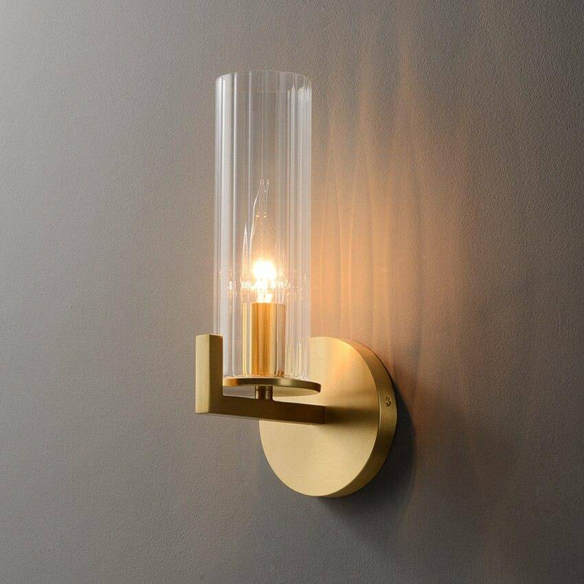 Applique murale doré et cylindre en verre Copper - vue 4 sur 5