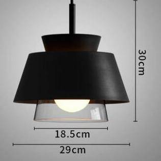 LED-Design-Pendelleuchte mit farbigem Metallschirm Fly - vue 14 sur 14