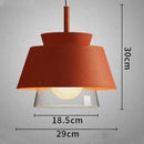 LED-Design-Pendelleuchte mit farbigem Metallschirm Fly