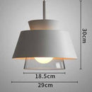LED-Design-Pendelleuchte mit farbigem Metallschirm Fly