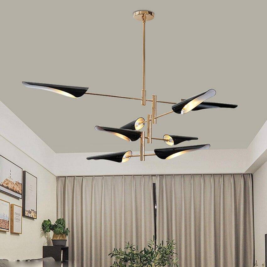 Lustre design avec branches et métal et lampes Nordic - vue 7 sur 7