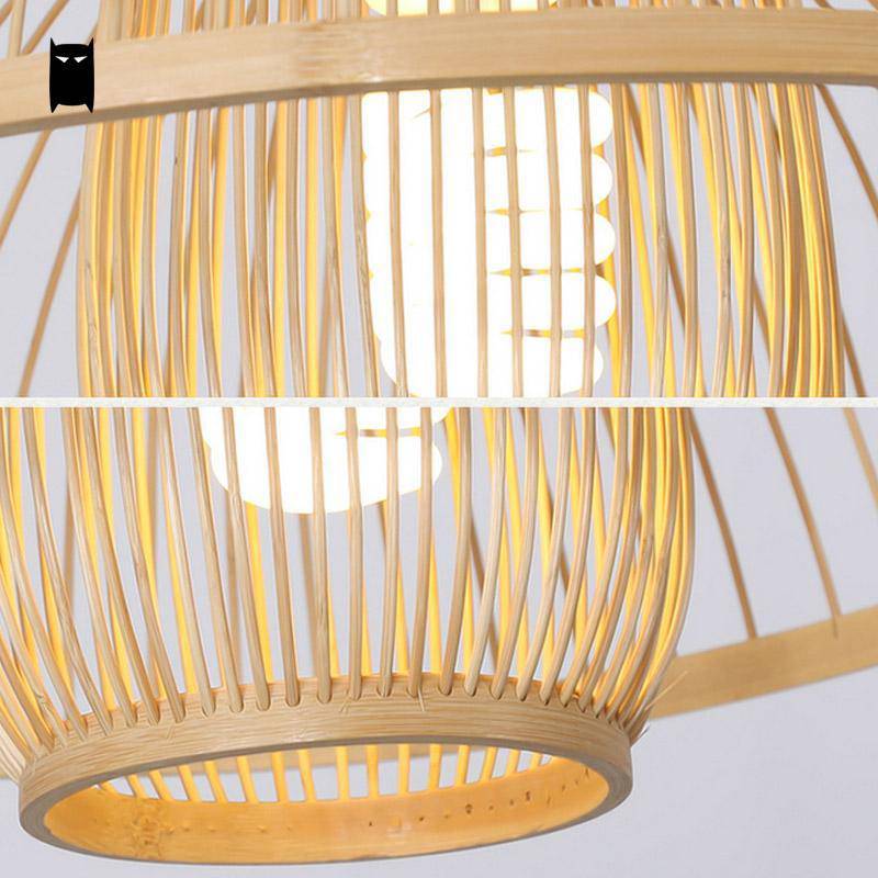 Suspension en bambou naturel Wicker - vue 5 sur 5