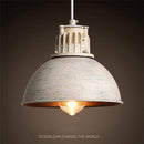 Suspension retro demi boule style industrielle