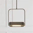 Suspension moderne en carré avec base lumineuse Saanvi