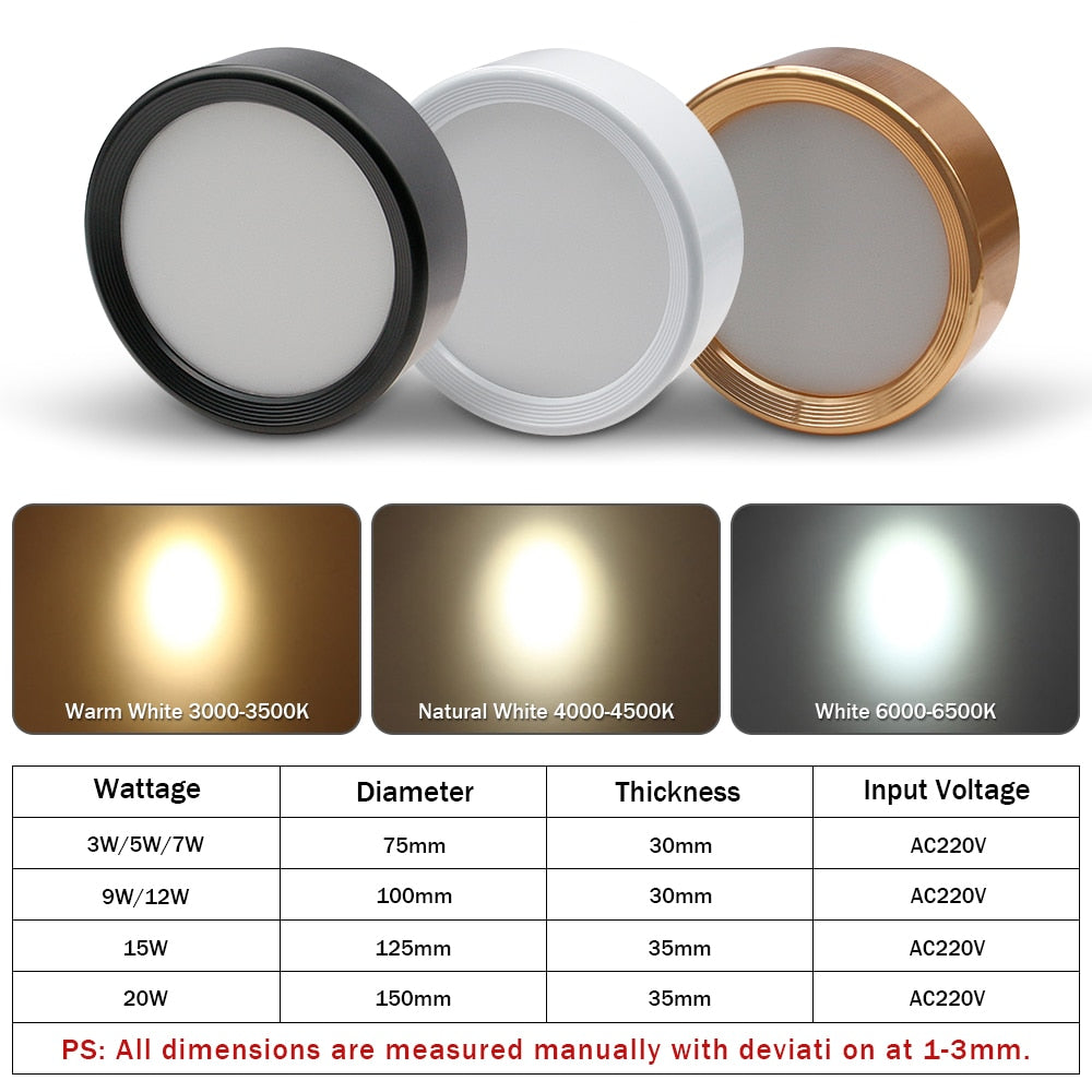 Spot design LED circulaire en aluminium coloré Jasob - vue 7 sur 6