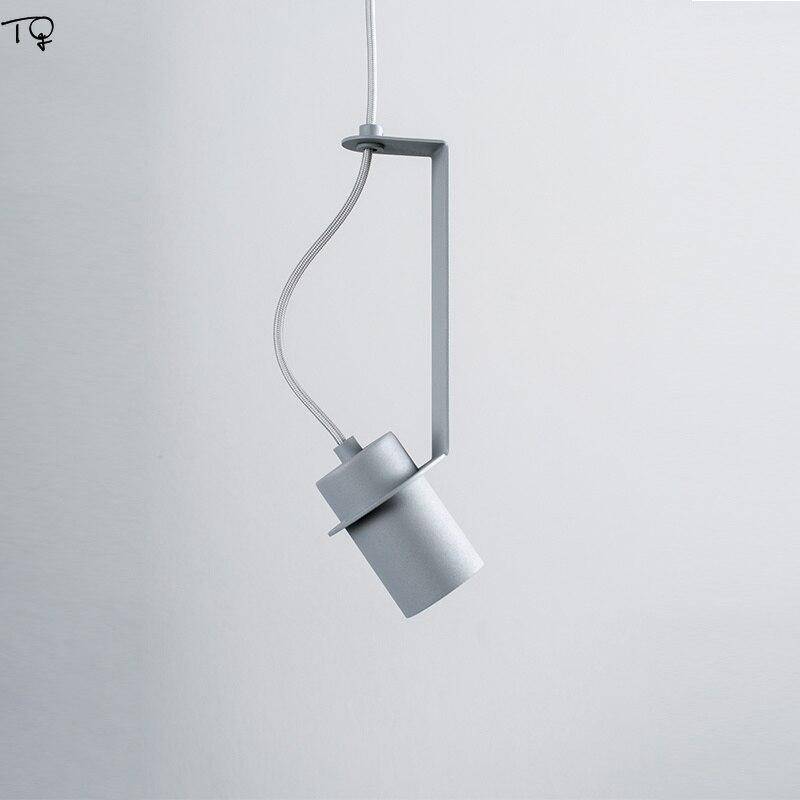 Suspension design à LED avec cylindre en métal au style Industriel - vue 8 sur 14